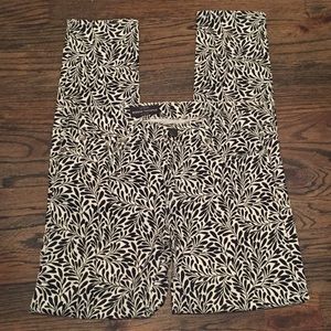 Navy Patterned Skinny Jeans